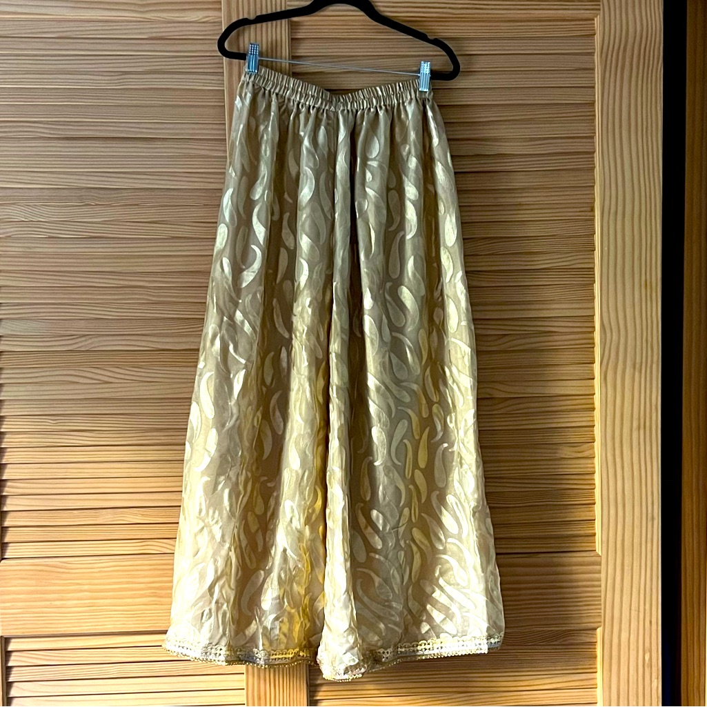Gold Sheen Palazzo Pant